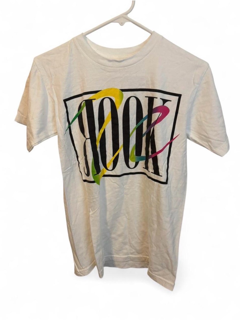 Rook White Graphic Short Sleeve Tee with Multicolor Accents